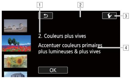 CANON LEGRIA HF G26 - Options (♦ Valeur par défaut) - 1