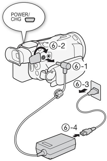 CANON LEGRIA HF G26 - Charge de la batterie d'alimentation - 4