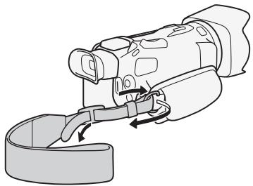 CANON LEGRIA HF G26 - Fixation d'une dragonne optionnelle - 1