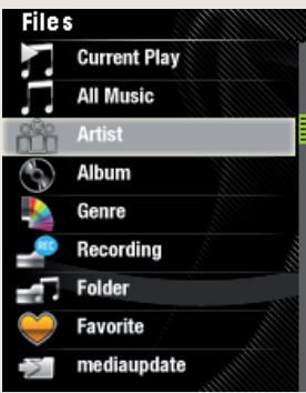 ARCHOS 2 VISION 86B - Selectionner votre musique - 1
