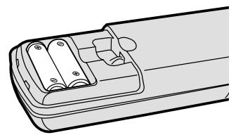 SAMSUNG HT-DS 400 ARG - Insérez les piles de la télécommande - 1