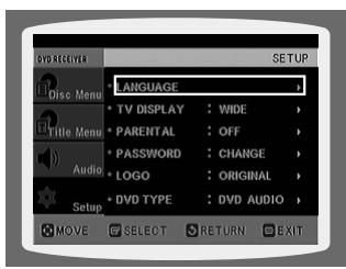 SAMSUNG HT-DS 400 ARG - Configuration de la langue - 4