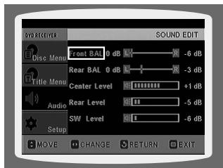 SAMSUNG HT-DS 400 ARG - Méthode 1 Réglage de la qualité audio à partir de l'écran de configuration - 4