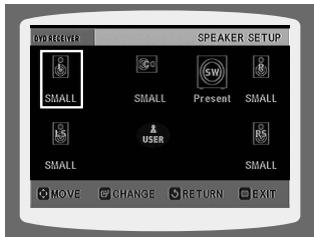 SAMSUNG HT-DS 400 ARG - Configuration du mode des enceintes - 4