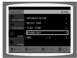 SAMSUNG HT-DS 400 ARG - Méthode 1 Réglage de la qualité audio à partir de l'écran de configuration - 3