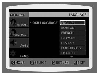 SAMSUNG HT-DS 400 ARG - Configuration de la langue - 6
