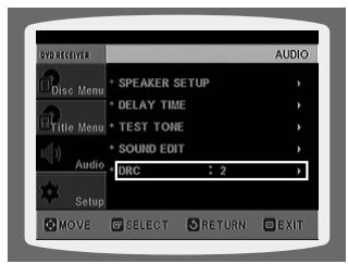 SAMSUNG HT-DS 400 ARG - Configuration de la compression DRC (Compression de la plage dynamique) - 2