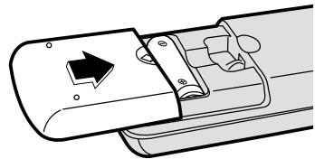 SAMSUNG HT-DS 400 ARG - Insérez les piles de la télécommande - 2