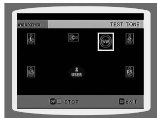 SAMSUNG HT-DS 400 ARG - Configuration du test de tonalité - 4