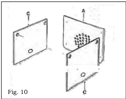 AIRLUX FCC 08 C INOX - Pour le montage des panneaux autonettoyants - 1