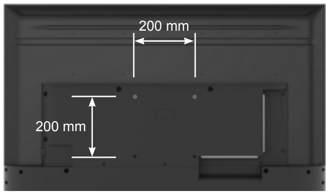 JVC LT-50FA110 - Assemblage du support - 1