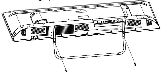 JVC LT-50FA110 - De voetstuk installeren - 1
