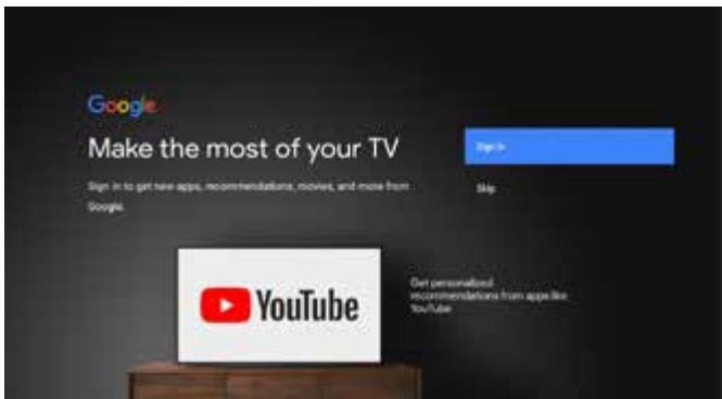 JVC LT-50FA110 - Op Google-account aanmelden - 1