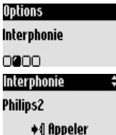 PHILIPS Onis 300 - Utiliser l'interphonie (si vous avez au moins 2 combinés) - 4