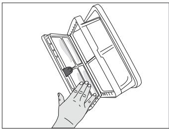 BEKO DPU8341X - Nettoyer le tiroir du filtré - 6