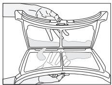 BEKO DPU8341X - Filtre / Surface interieure de la porte de chargement - 3