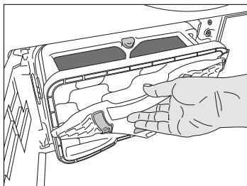 BEKO DPU8341X - Nettoyer le tiroir du filtré - 3