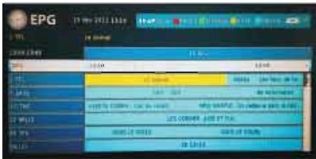 VC LT-24HA72UC - Menu EPG (guide électronique des programmes) - 1