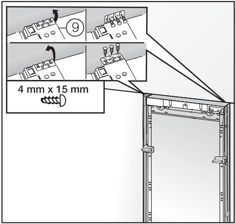 MIELE KWT1601VI - Fixer l'appareil dans la niche - 3
