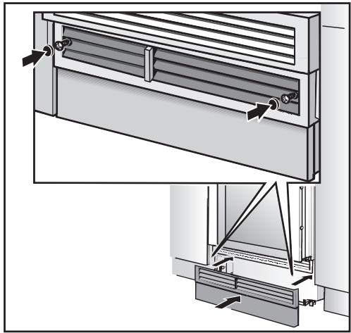 MIELE KWT1601VI - Fixer la plinthe - 1