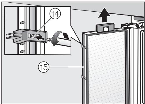 MIELE KWT1601VI - Préparer le montage du panneau de façon - 1