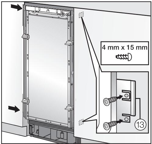 MIELE KWT1601VI - Fixer l'appareil dans la niche - 7