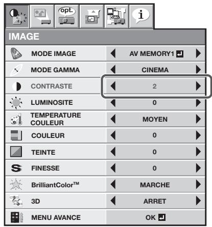 MITSUBISHI HC7800 - Réglage des menus: - 3