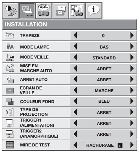 MITSUBISHI HC7800 - Menu installation - 1