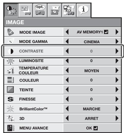 MITSUBISHI HC7800 - Réglage des menus: - 2