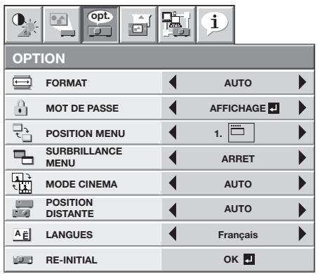 MITSUBISHI HC7800 - Menu options - 1