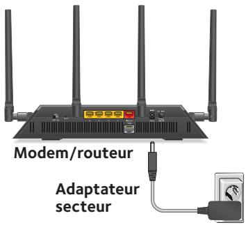 NETGEAR D7800-100PESC - Alimentez le modem/routeur : - 1