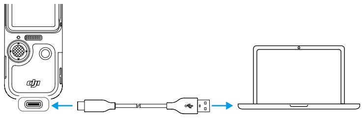 DJI Camescope - Transfert de fichiers vers un ordinateur - 1