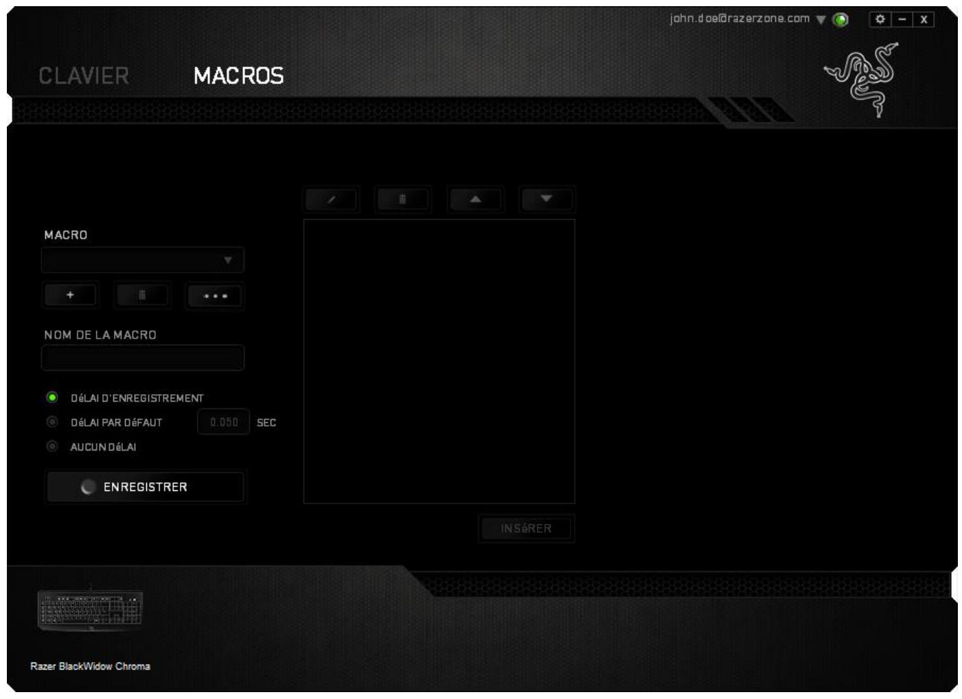 RAZER BLACKWINDOW CHROMA - Onglet mode jeu - 3