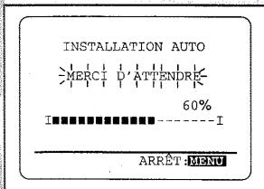 INSTALLATION AUTO MERCI D'ATTENDRE 60% I■■■■■■■■■■■■I ARRÊT:MENU