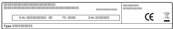 SIEMENS BES555LMB1F - Productnummer (E-nr.) en productienummer (FD) - 1