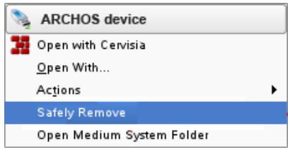 ARCHOS 101860cob - Déconnexion - 5