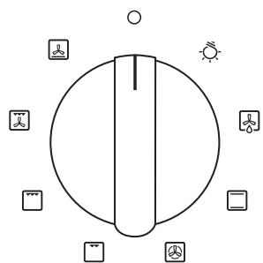FRATELLI ONOFRI MCE 92 B BLEU - Sélecteur de fonctions du four - 1