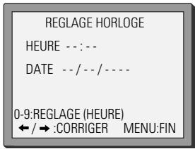 DAEWOO SV241S - Préréglage de l'heure et de la date - 1
