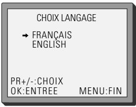 DAEWOO SV241S - Choix de langues - 1