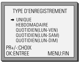 DAEWOO SV241S - Programmation normale d'un enregistrement - 2