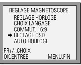 DAEWOO SV241S - Réglage OSD - 2