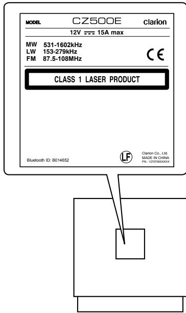 CLARION CZ500ECOD - Avertissement - 1