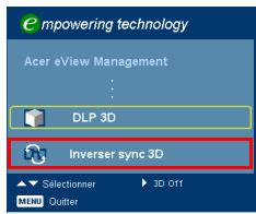 ACER P1340W - Regarder des DVD en 3D - 4