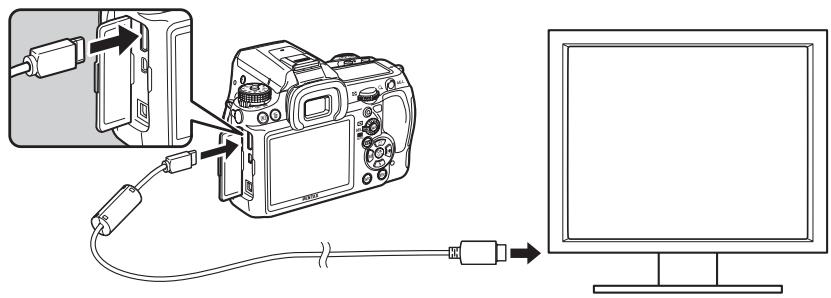 PENTAX K7+DA18-55WR+50-200 - Branchement de l'appareil à une prise HDMI - 1