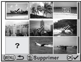 PENTAX K7+DA18-55WR+50-200 - Sélectionnez les images à supprimer. - 1