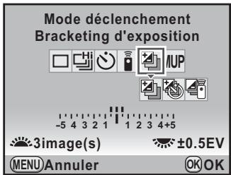 PENTAX K7+DA18-55WR+50-200 - Prise de vue pendant la modification automatique de l'exposition (bracketing d'exposition) - 1