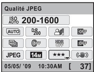 PENTAX K7+DA18-55WR+50-200 - Utilisation du écran de contrôle - 4