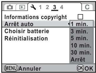 PENTAX K7+DA18-55WR+50-200 - Désactivation de l'arrêt automatique - 1