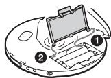 SONY D-EJ 100S - Le couvercle du compartiment à piles se détache suite à une chute accidentelle, une pression excessive, etc. - 1