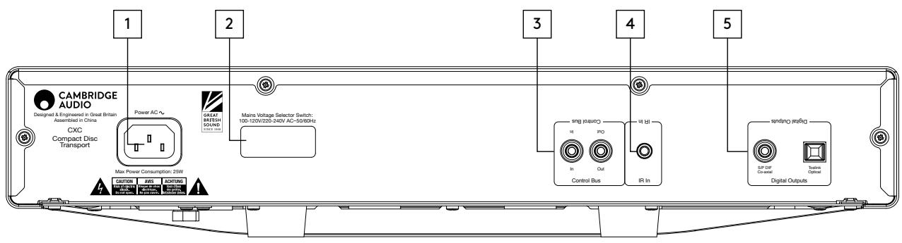 CAMBRIDGE Platine CDCXC V2 LUNAR GREY - Commandes du panneau arrêté - 1